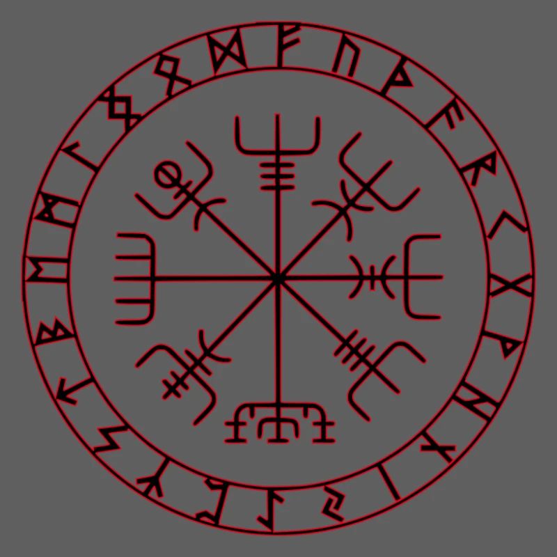 Wikinger Kompass -Vegvisir