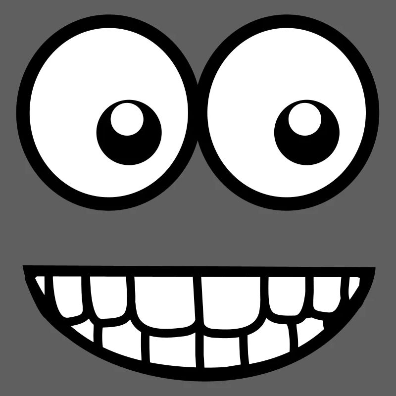 Visage comique drôle (Crazy & Cool) - Smiley