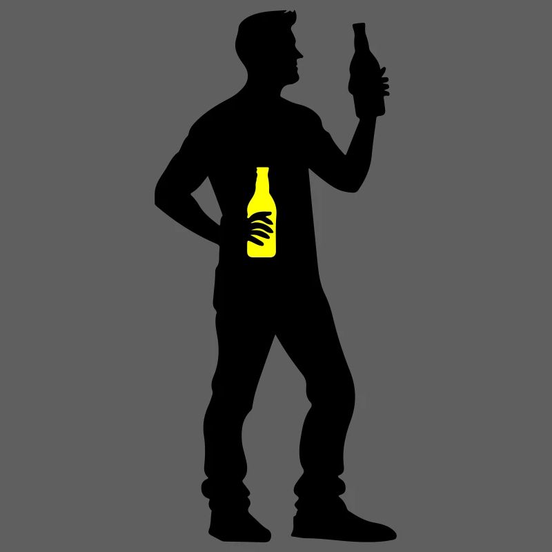 Bier Trinken Silhouette