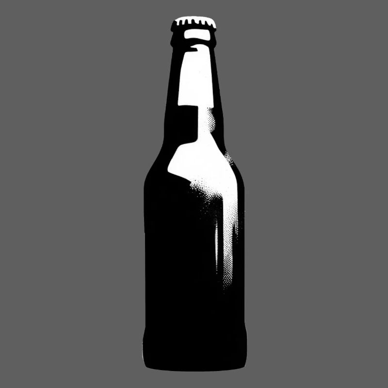 Einfach Bier | Silhouette einer Bierflasche