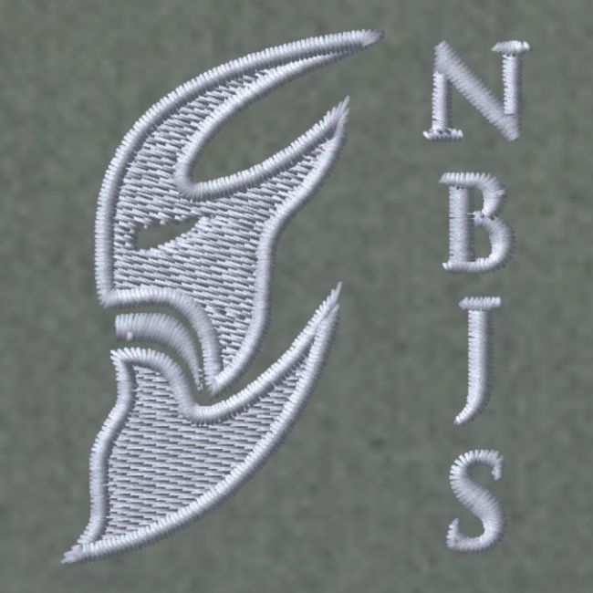 NBJS brodert logo hvit