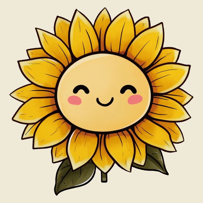 Sonnenblume mit Gesicht