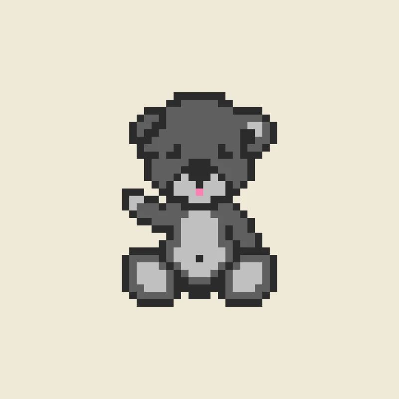 Pixel-Bären-Sturm