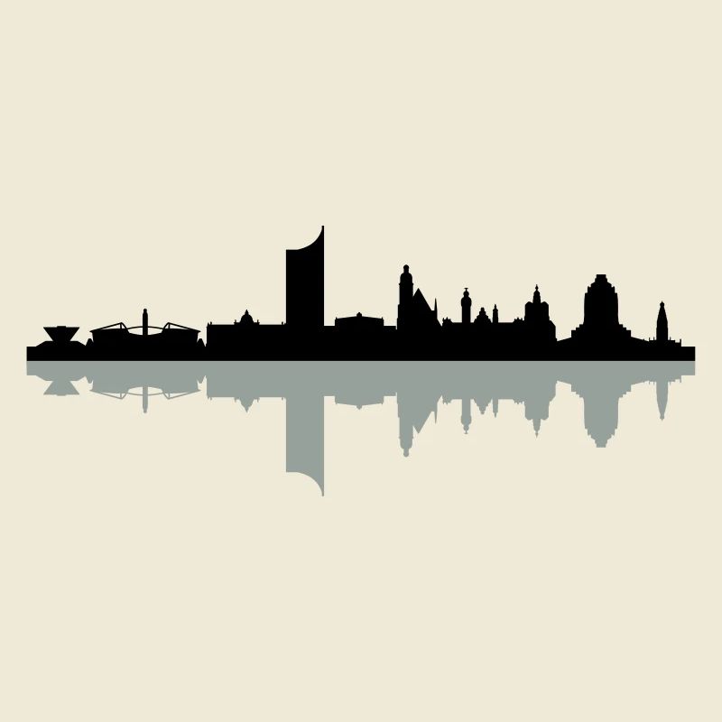 Skyline Leipzig Schatten