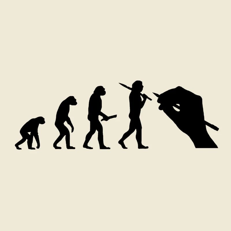 Evolution du développement Progress Artiste homme