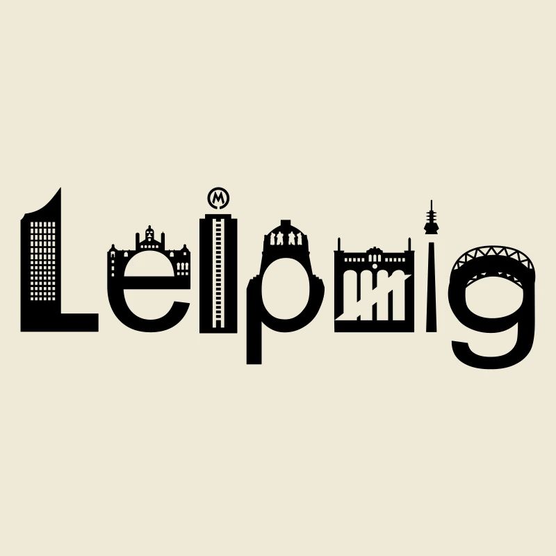 Skyline de Leipzig avec points de repère