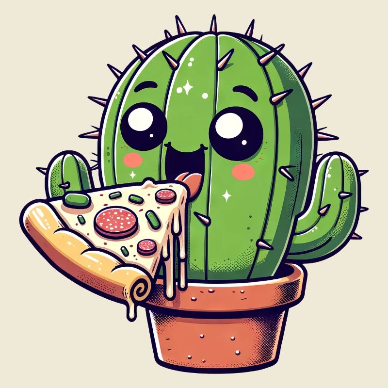 Cute Cactus Pizza Comic
