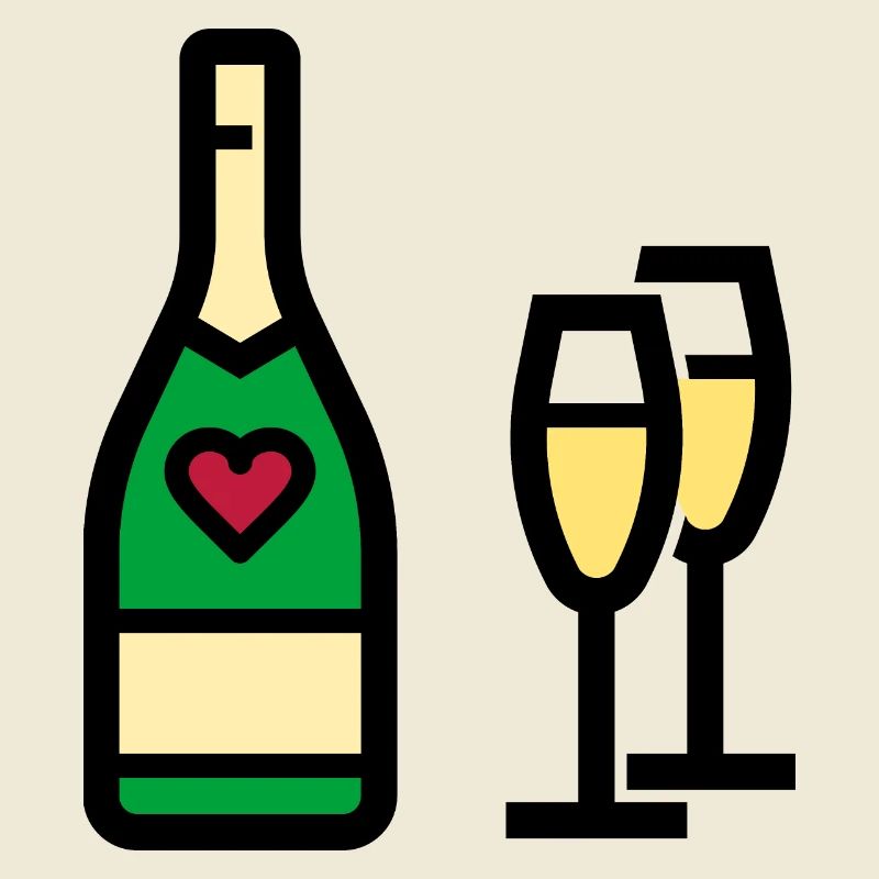 oder Sekt zum Valentinstag