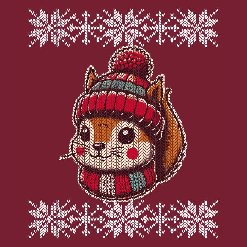 Cute Knitting Pattern Squirrel Winter