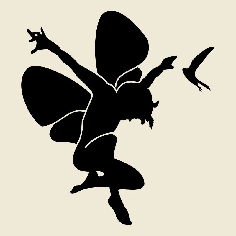 Elfe mit Schwalbe / elf 'n swallow (1c)
