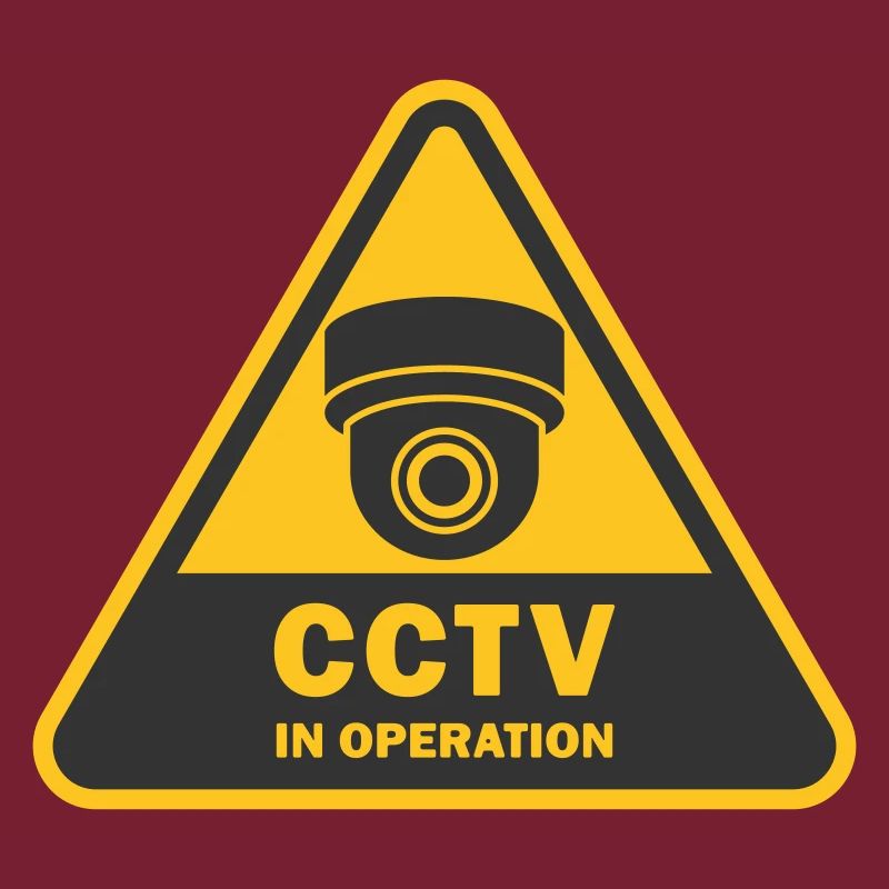 Security cameras in use symbol icon. Fixed CCTV