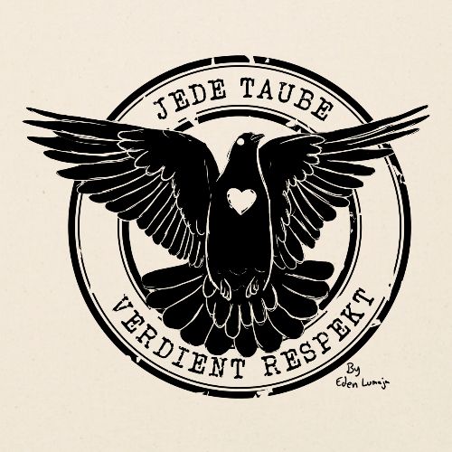 Taube - Stanley/Stella Bio-Stoffbeutel