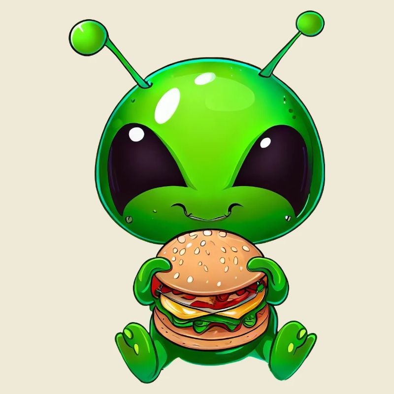 Hungry Alien: Dévoreur de cheeseburger