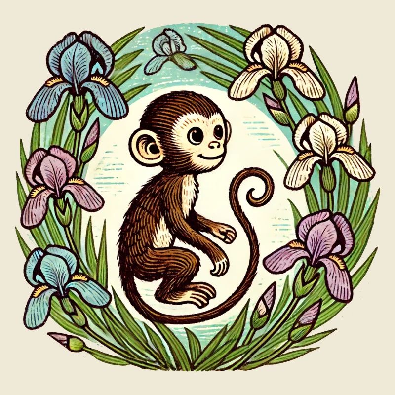 Iris-Affe