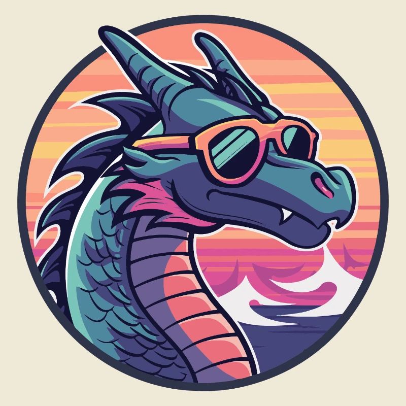 Drache Cool Comic