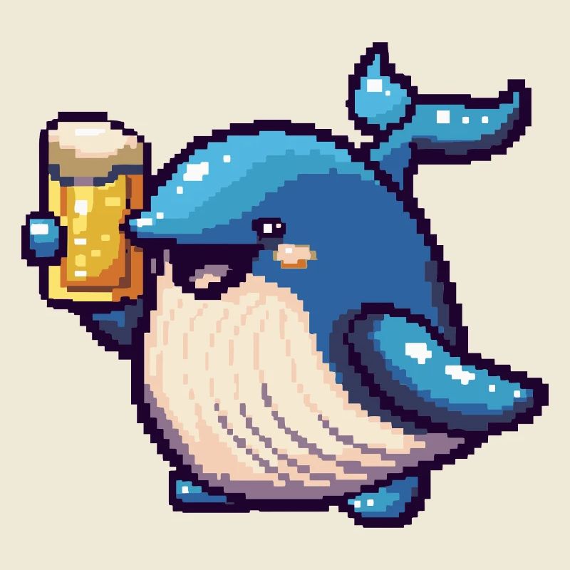 Bière Whale Pixel