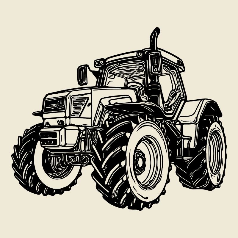 Großer Acker Traktor Landwirt Traum Auto