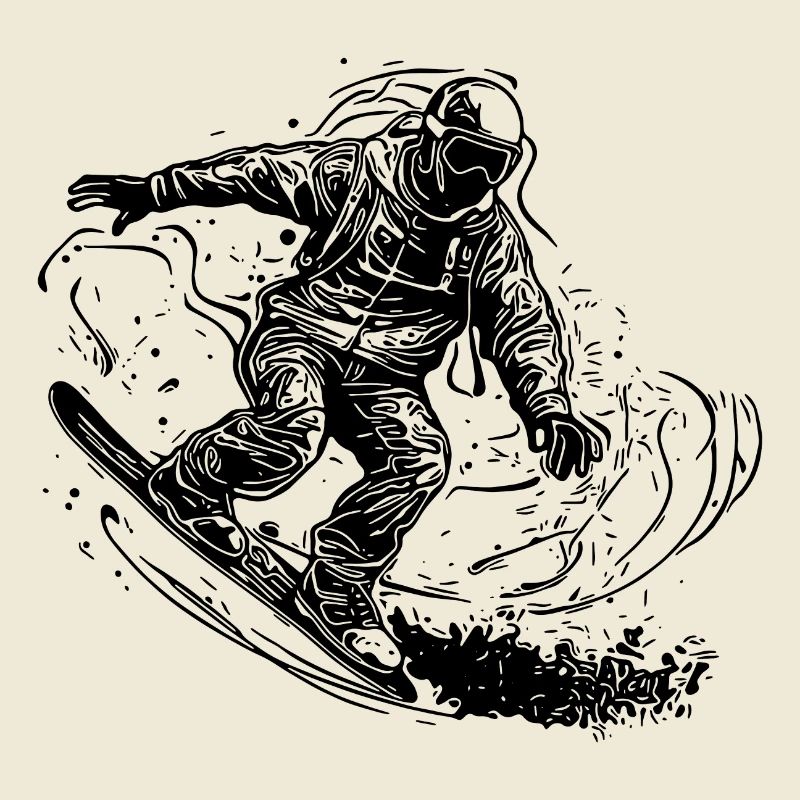 Off Road Snowboarding Jump Style Cooler Move