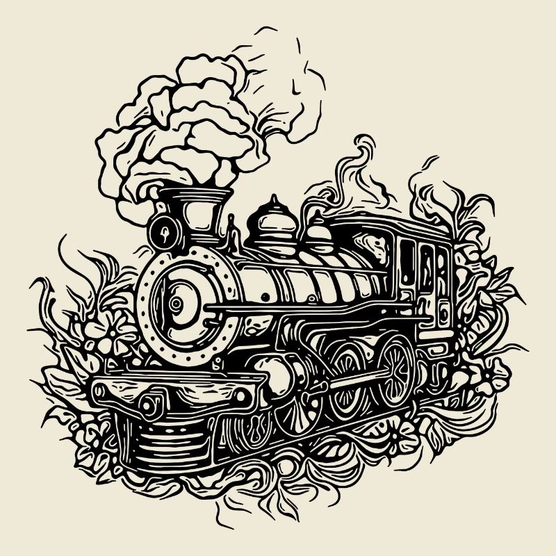 Modellbau alte Lokomotive Eisenbahn Dampflok