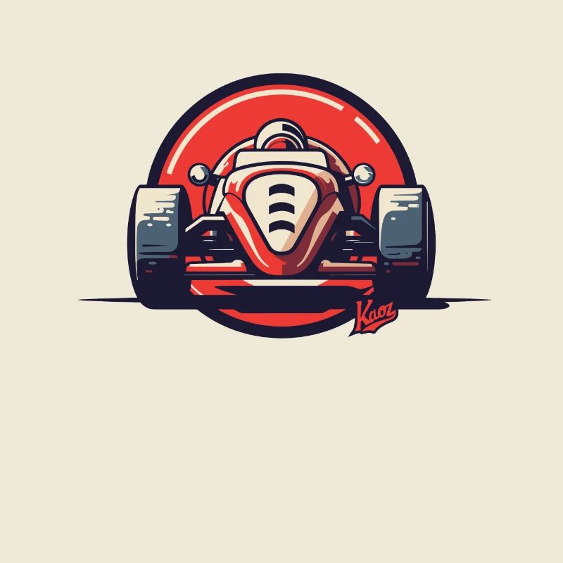Simple retro racing car