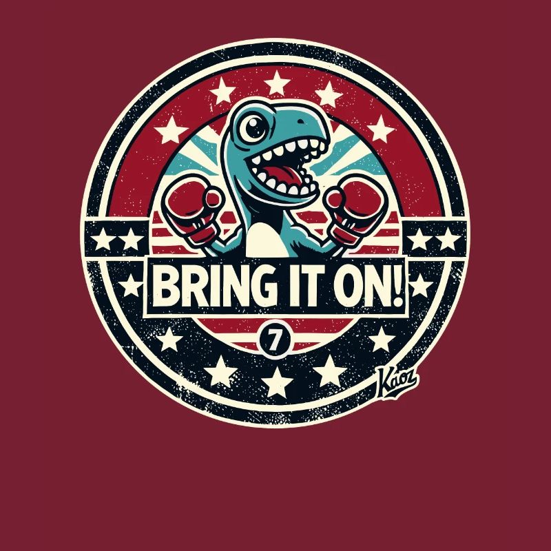 Little dinosaur boxer: "Come on!"