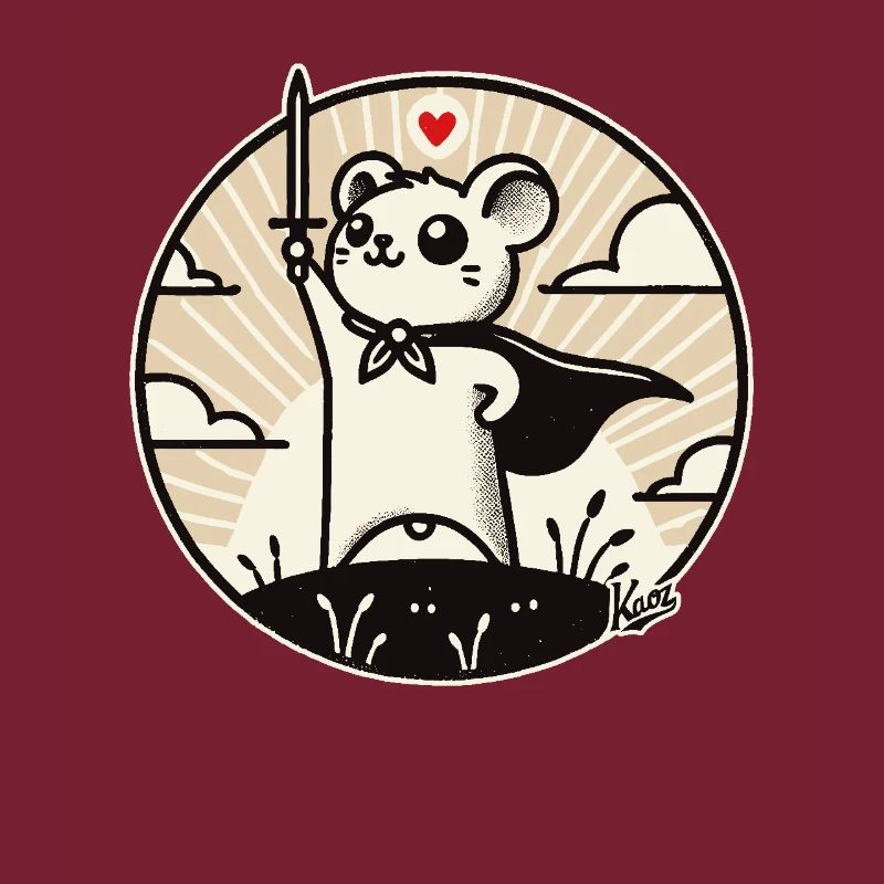 Héros souris avec cape