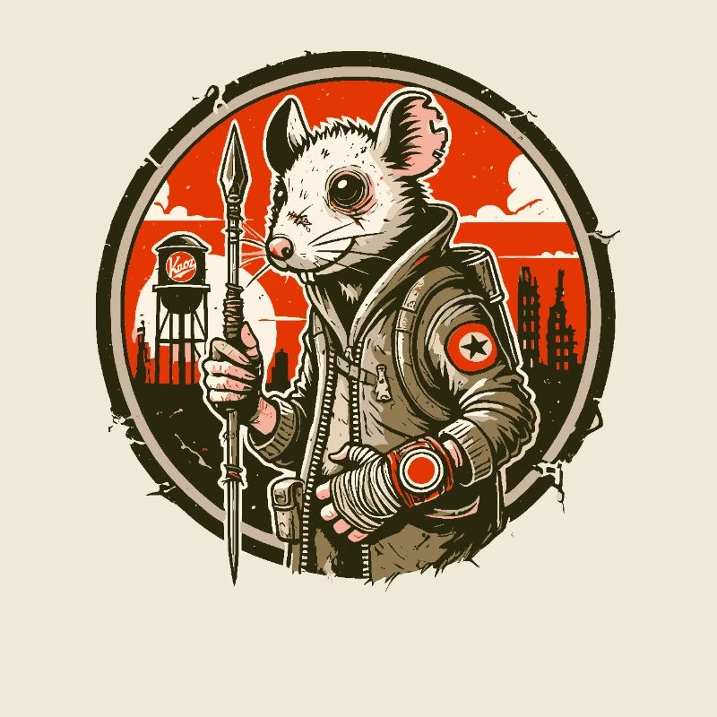 Rat de l’Apocalypse dans le Désert Apocalyptique