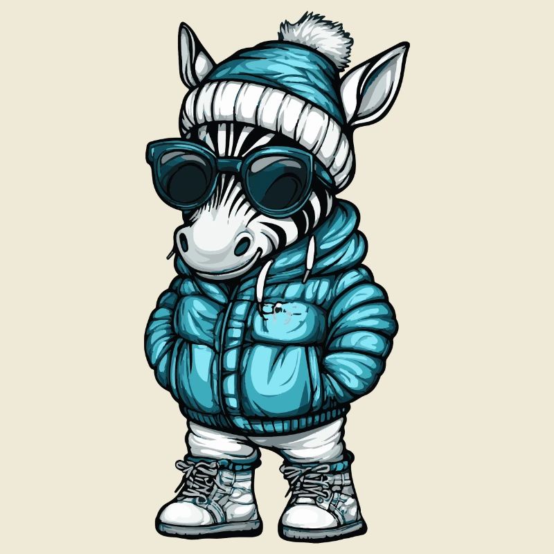 Zebra Winter Comic
