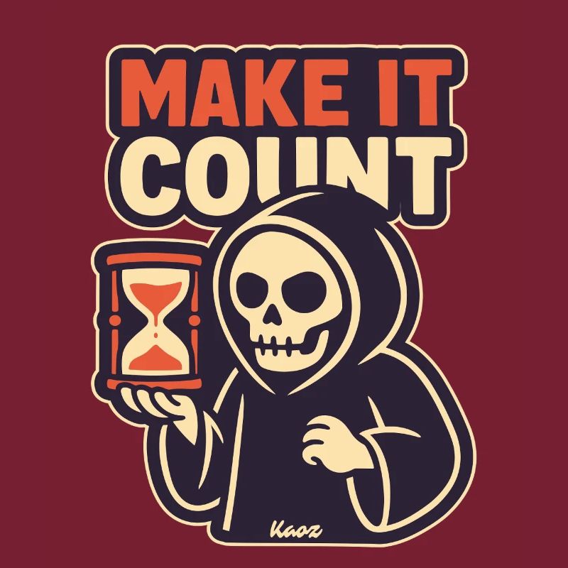 Sensenmann mit Sanduhr: Mach was draus