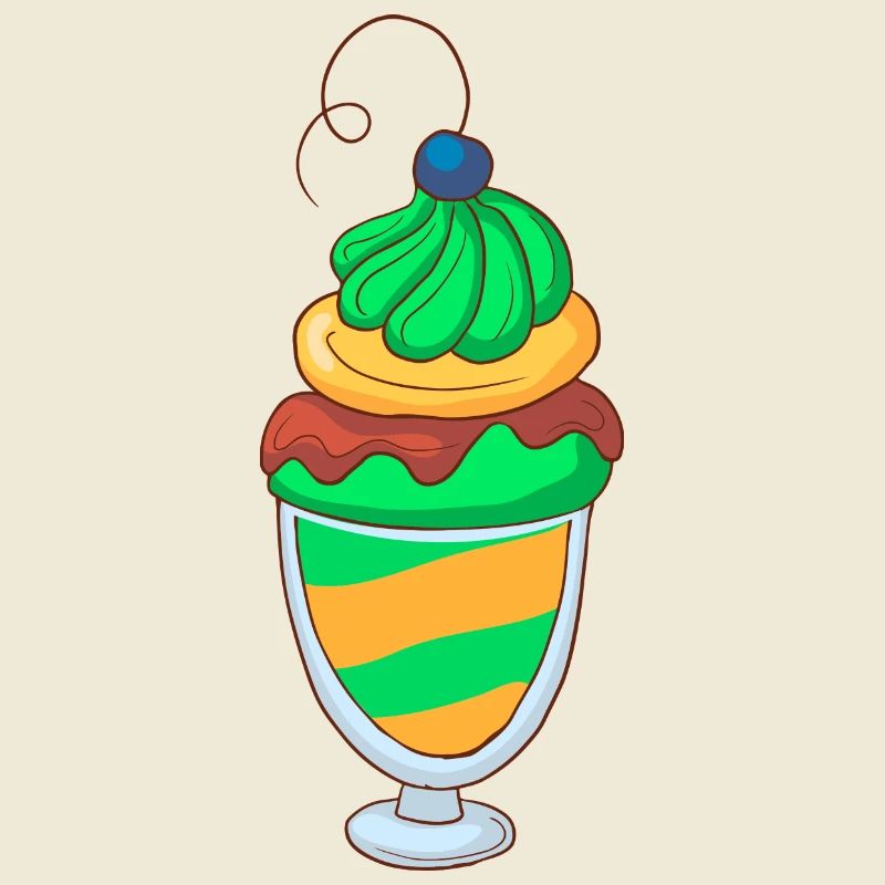 Eis Speiseeis Eiskrem Eiscreme Kugeleis Eisbecher