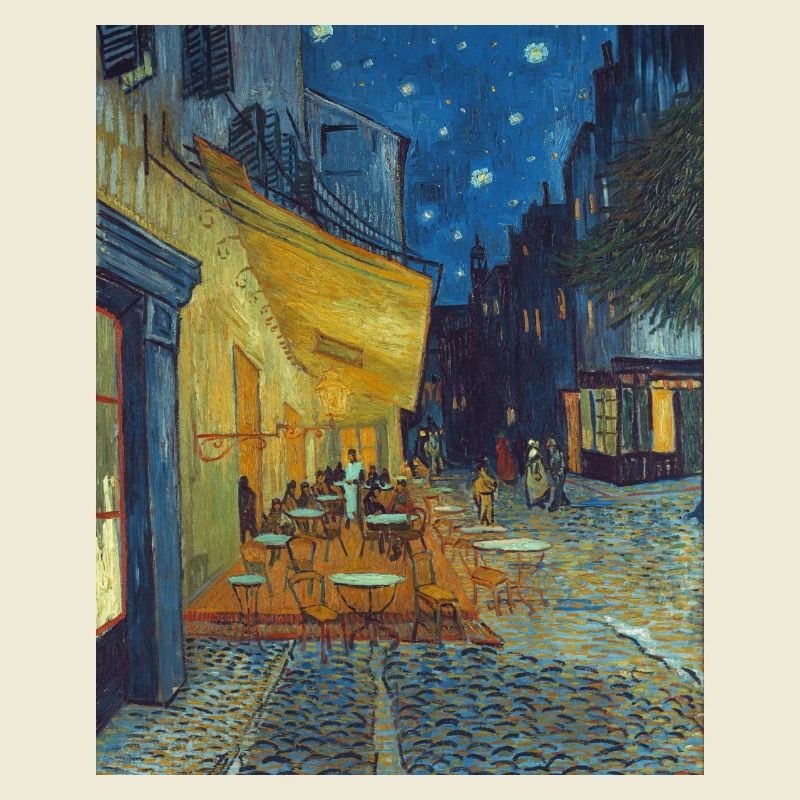 Terrasse de café le soir à Arles - Van Gogh