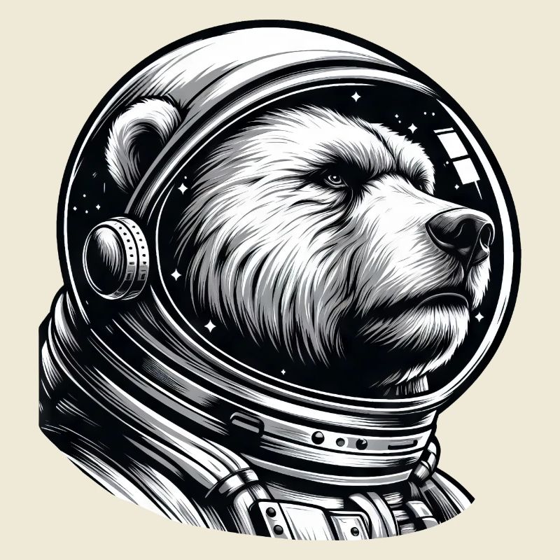 Bear, Astronaut, Space, Space