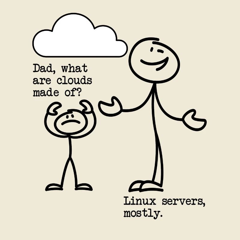 De quoi sont faits les nuages? Serveurs Linux principalement!