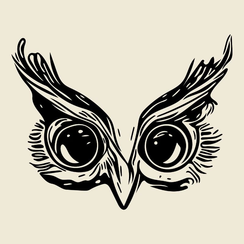 Süsse Eule Augen - Kauz Schnabel