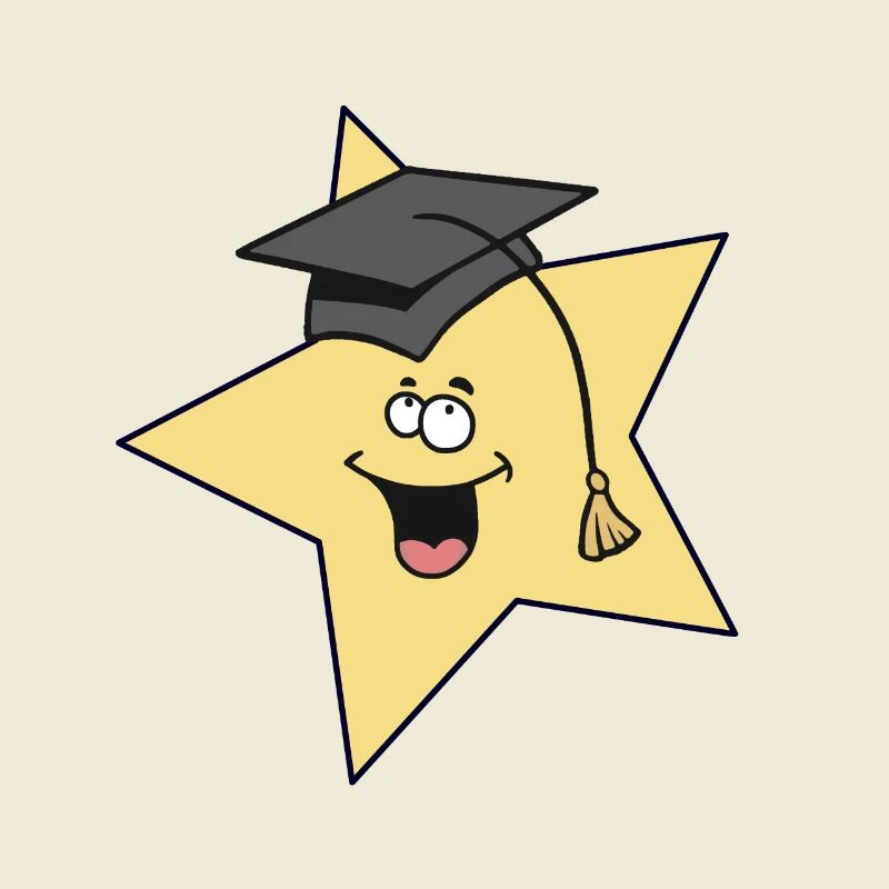 Stern Sternchen Schlau klug Studiert Student