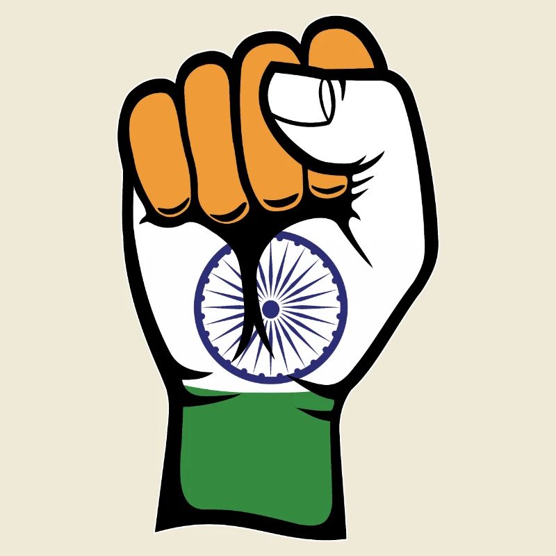 Indien Flagge Faust