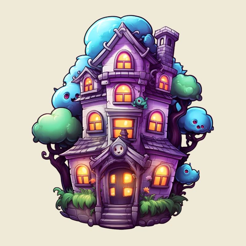 Maison hantée comique