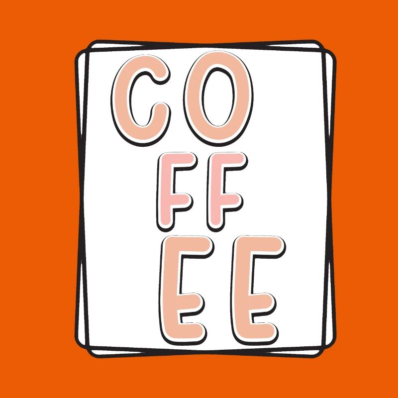 Kaffee Typo Panel