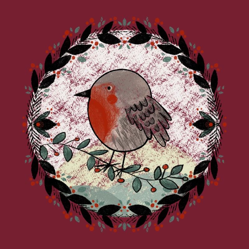 Rotkehlchen Illustration