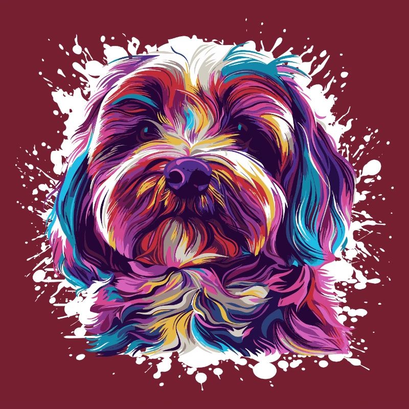  Hunde-Porträt: Aquarell-Splash