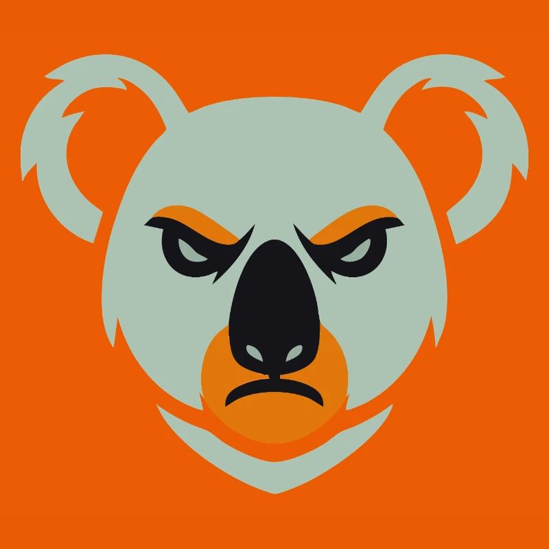 Wütender Koala Blick