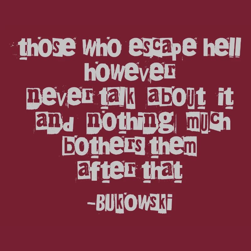 Bukowski Distressed Quote Typography