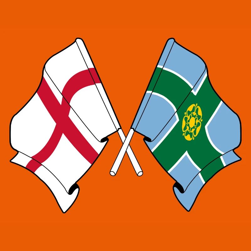 Drapeaux Derbyshire x Angleterre