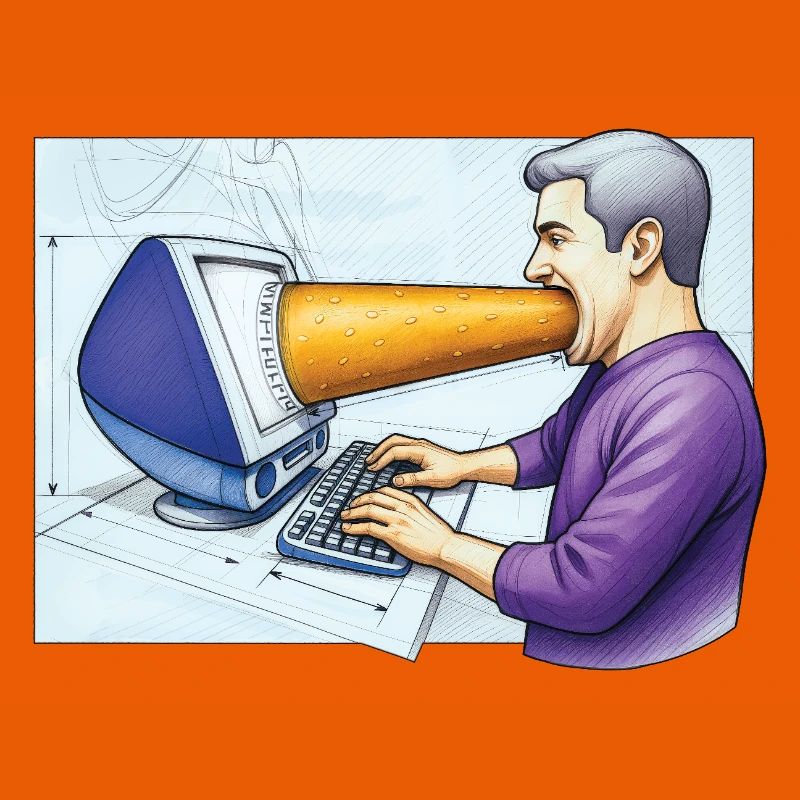 COMPUTER ADDICT MAN – Geek & Science-Fiction