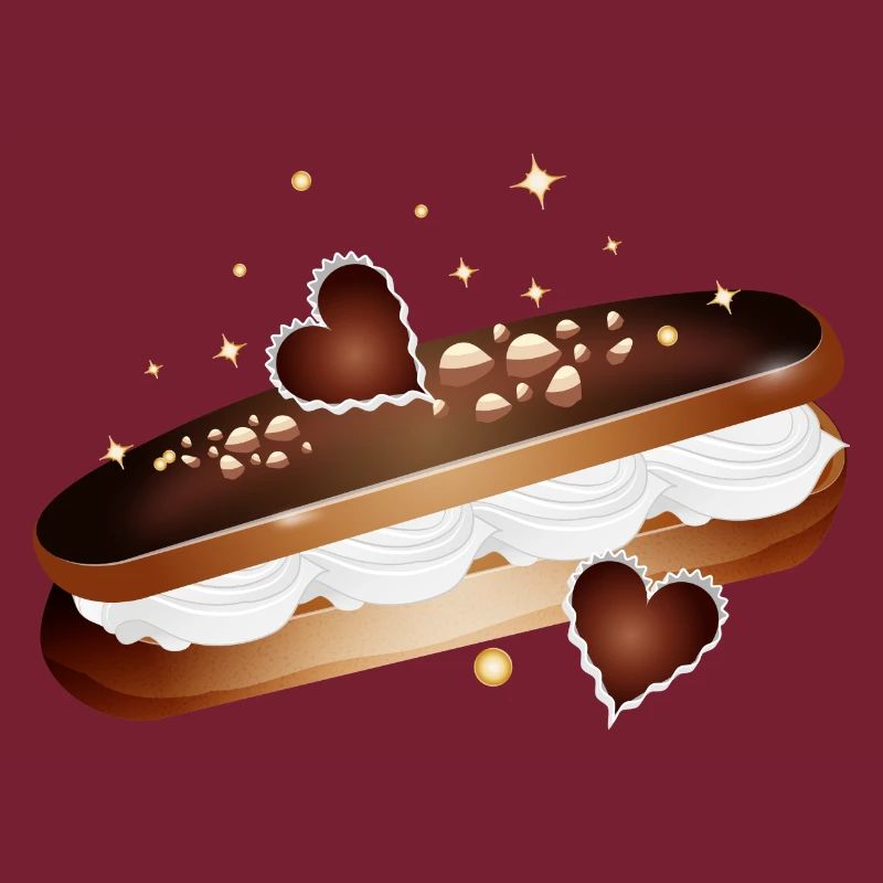 Illustration d’un éclair rempli de cœurs