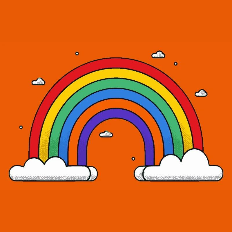 Rainbow on clouds