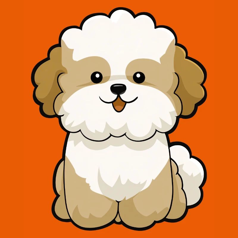 Chibi Pudel Pal Maskottchen