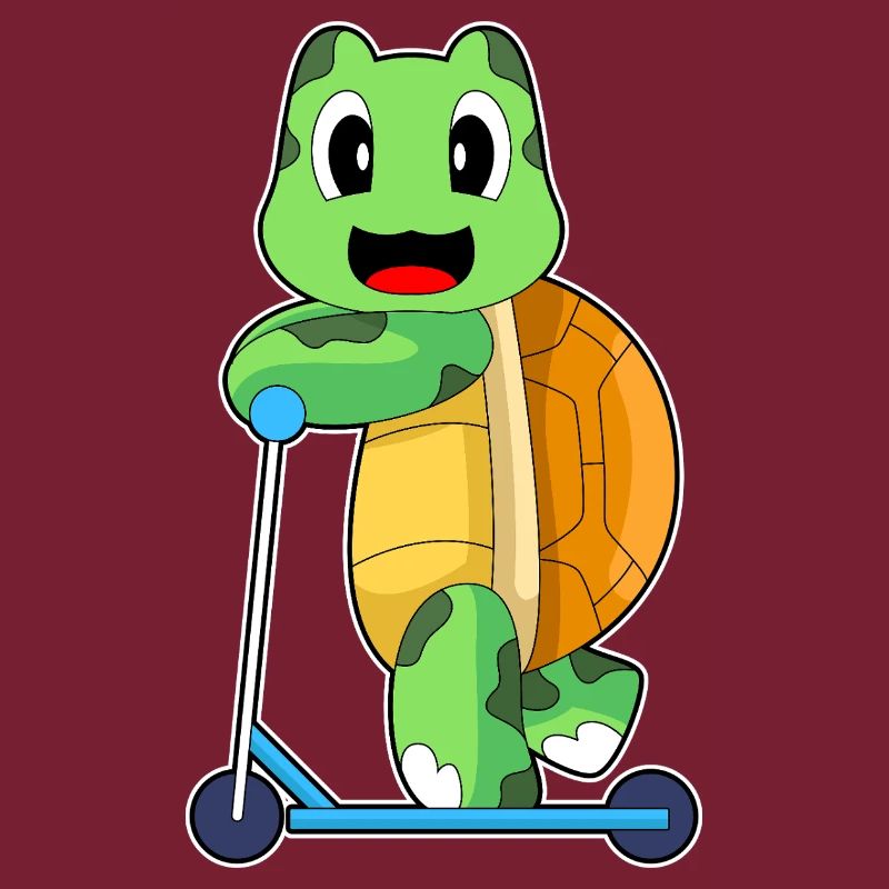 Schildkröte Tretroller
