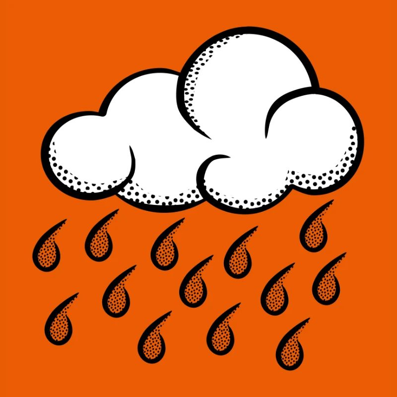 Cloud Pop Art Halftone