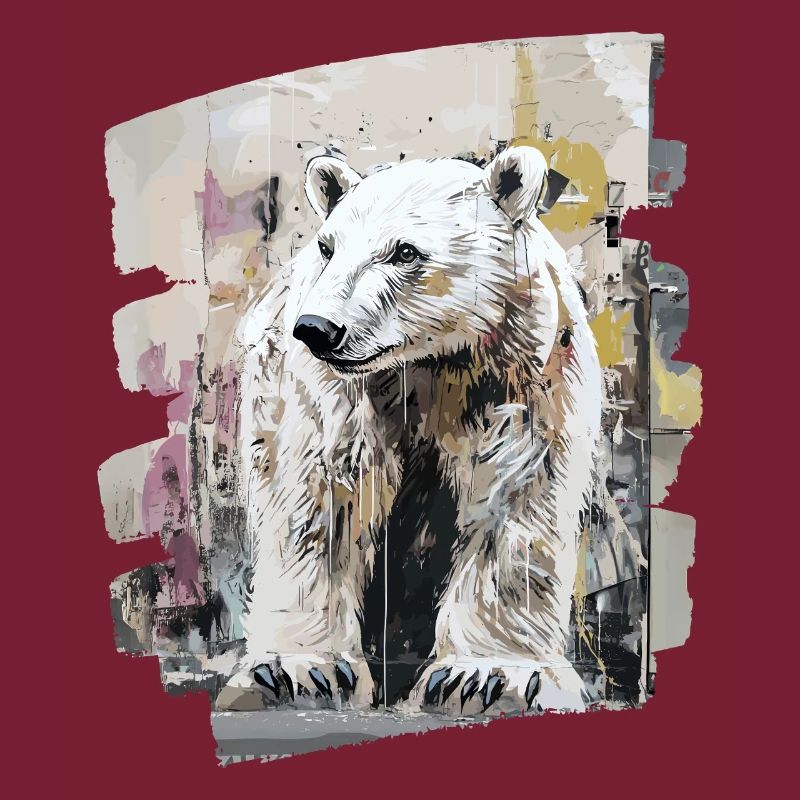 Eisbär Graffiti Sprayer